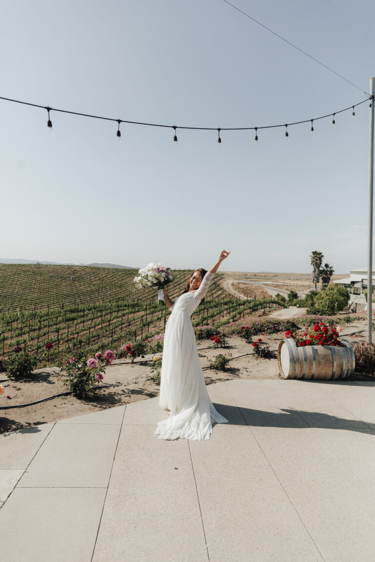 Mitten in Weinreben im Callaway Weingut in Kalifornien